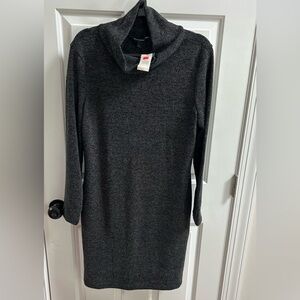 Banana Republic Charcoal Long Sleeve Dress